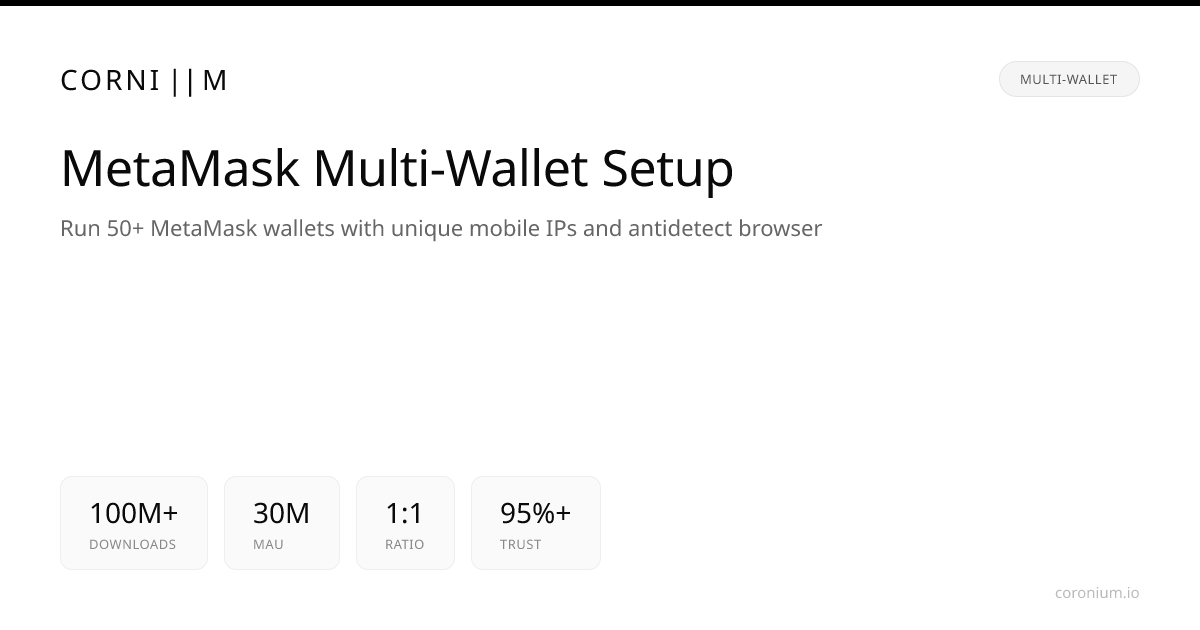 MetaMask Multi-Wallet Proxy Setup