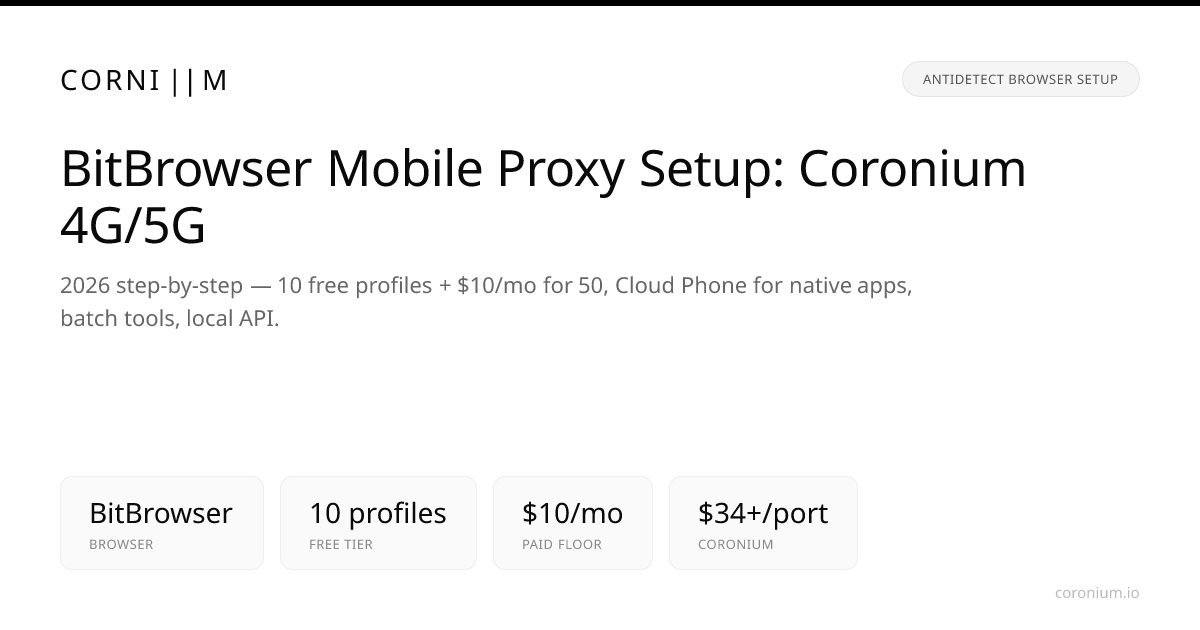 BitBrowser Mobile Proxy Setup: ProxyStyler 4G/5G Integration Guide